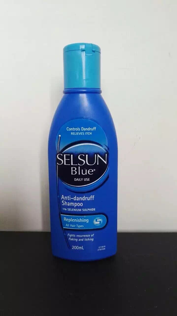 【超市代购】selsun blue特效止痒去屑洗发水200ml 蓝