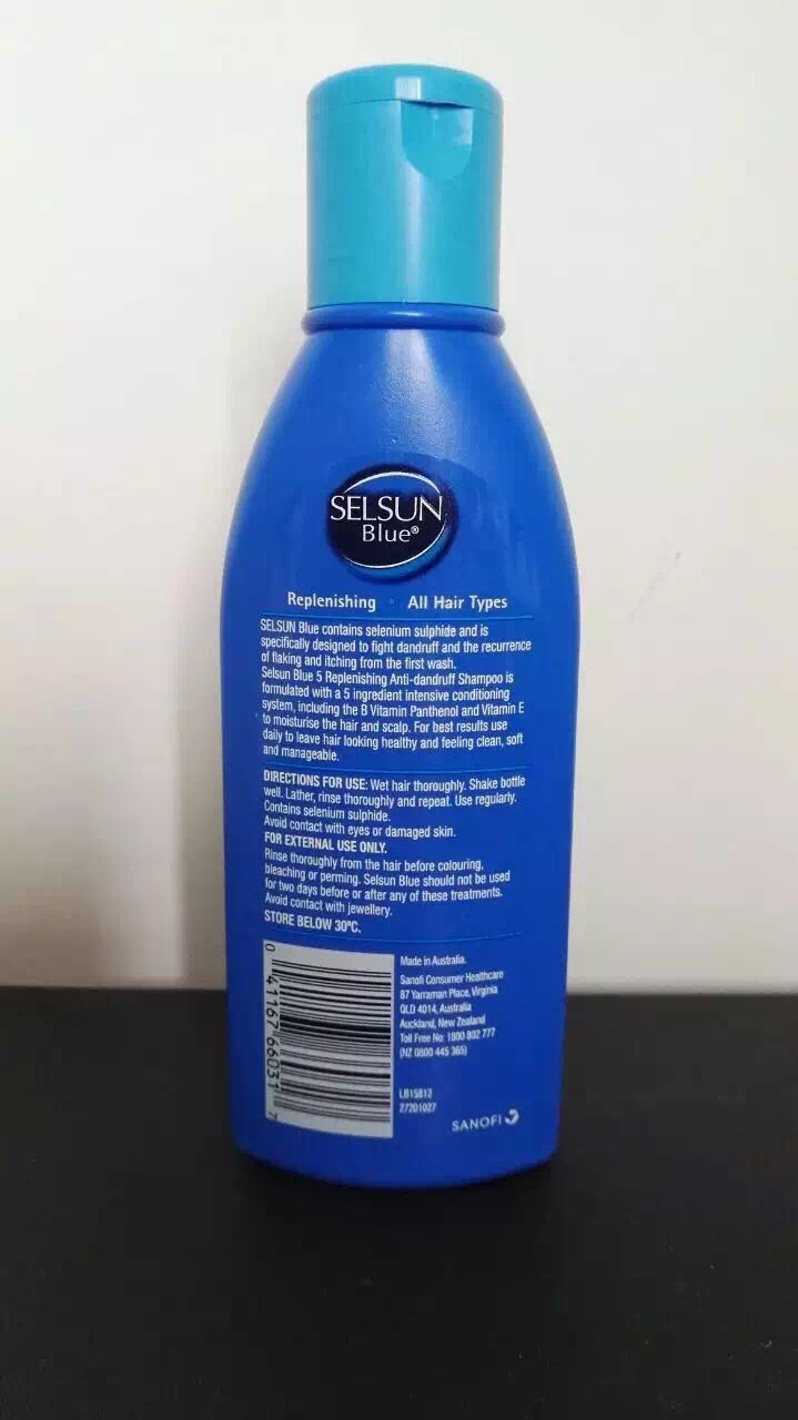 【超市代购】selsun blue特效止痒去屑洗发水200ml 蓝