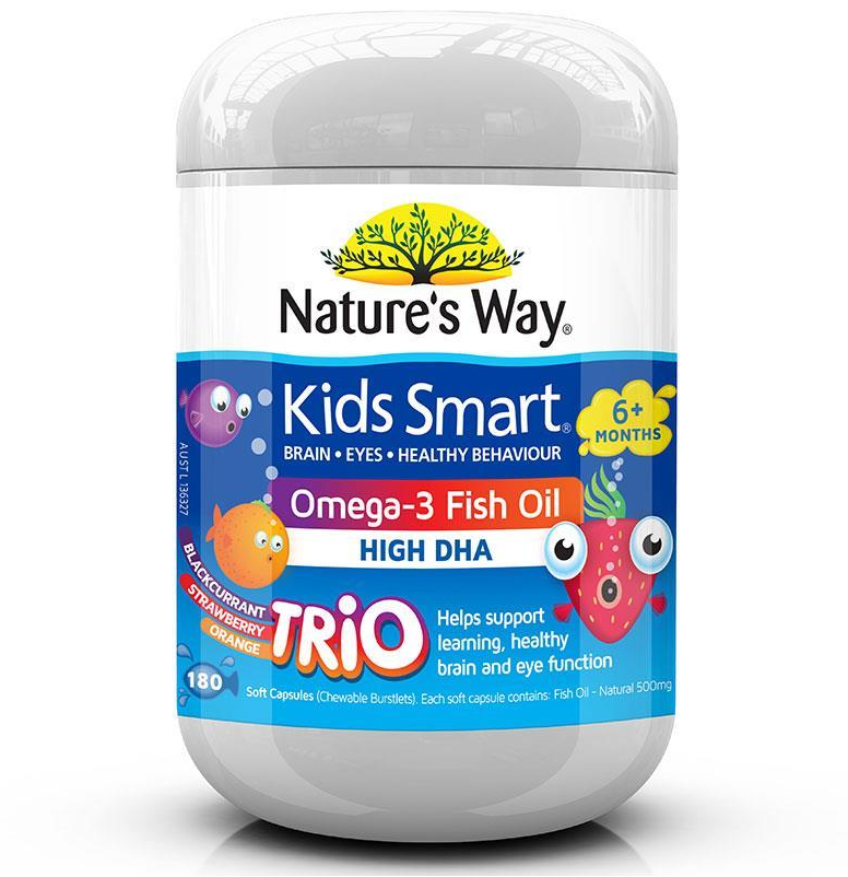 【澳有三仓】Nature‘s Way 佳思敏 儿童鱼油 180粒 3种口味_澳有网