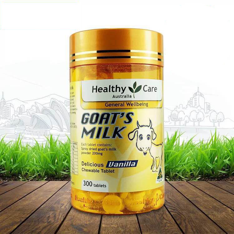 【澳洲直邮】 healthy care纯天然山羊奶咀嚼片 两种口味