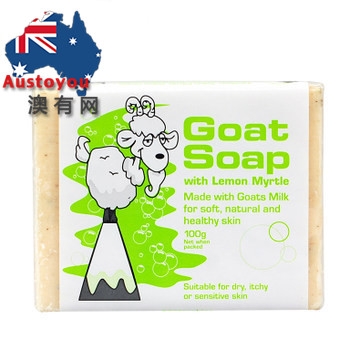  【澳洲直邮】Goat Soap 纯手工山羊奶皂润肤香皂  儿童适用 100g  柠檬味