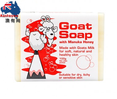 【澳洲直邮】Goat Soap 纯手工山羊奶皂润肤香皂  儿童适用 100g  蜂蜜味