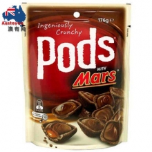 【超市代购】Mars Pods 玛士夹心脆巧克力脆酥饼 176g 两种口味