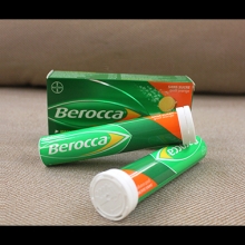 【澳洲直邮】 Berocca 维生素B族+钙镁锌活力营养泡腾片 30片