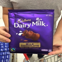 【超市代购】Cadbury超值350g 巧克力两种口味