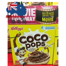 【超市代购】Kelloggs CoCo Pops 可可米儿童营养早餐麦片巧克力味 650g