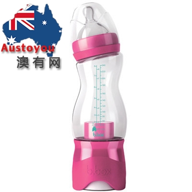 【超市代购】bbox 澳洲带奶粉盒儿童奶瓶+重力水杯宝宝防漏240ml