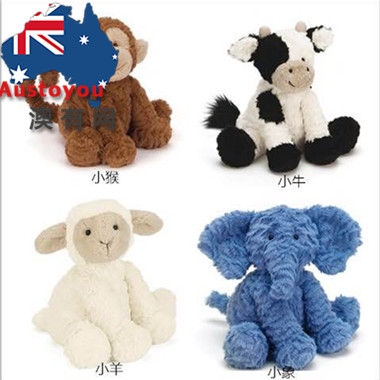 【澳洲直邮】Jelly Cat 坐姿动物毛绒玩偶 可爱玩具