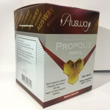 【融化不赔】【澳洲直邮】 Ausway 蜂胶胶囊 1000mg 365粒 二代产品