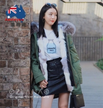 【国内现货】OZLANA▪️AU182004▪️AU182004-1 芬兰银狐狸毛【绿壳＋银狐狸毛】（代理价咨询客服）