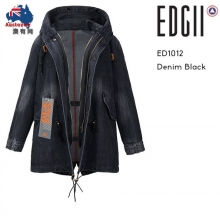 【国内现货】EDGII UGG 牛仔黑派克大衣 ED1012 （代理价请咨询客服）