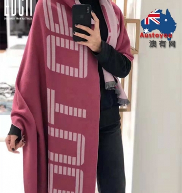 【澳洲直邮】EDGII 双面桑蚕丝拉绒披肩 ED3004 一条39.8刀 两条同意地址75.8刀