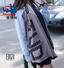 【澳洲直邮】EDGII 双面桑蚕丝拉绒披肩 ED3004 一条39.8刀 两条同意地址75.8刀