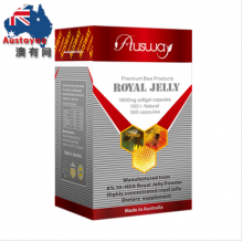 【融化不赔】【澳洲直邮】Ausway 纯天然蜂王浆胶囊 1600mg 365粒