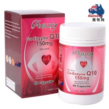 【融化不赔】【澳洲直邮】Ausway辅酶Q10 150mg 60粒 抗氧化护心脑