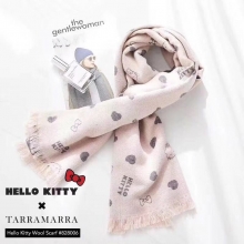 【澳洲直邮】TA*Hello Kitty Scarf No828006黑红/粉灰什么神仙卡通围巾 199包邮