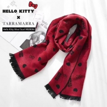 【澳洲直邮】TA*Hello Kitty Scarf No828006黑红/粉灰什么神仙卡通围巾 199包邮