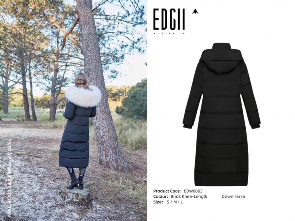 【国内发货】EDW0003 长款皮草羽绒派克服大衣