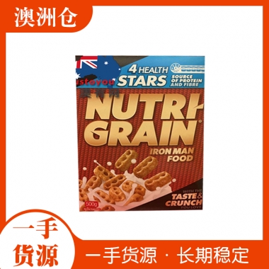 【超市代购】Kelloggs NUTRI-GRAIN 营养早餐麦片  500g