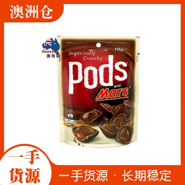 【超市代购】Mars Pods 玛士夹心脆巧克力脆酥饼 176g 两种口味