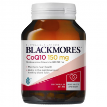 【融化不赔】【下单现采】Blackmores澳佳宝高浓缩辅酶Q10软胶囊 保护心脏脑血管 150mg 125粒