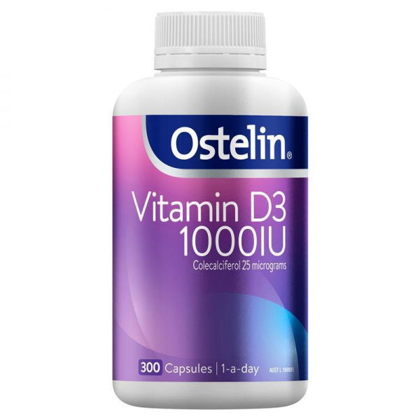 【澳洲直邮】 Ostelin 维生素 D3 1000IU 300粒(紫色瓶）