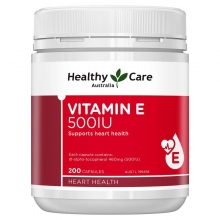 【融化不赔】【澳洲直邮】Healthy Care 维生素E胶囊 500IU 200粒